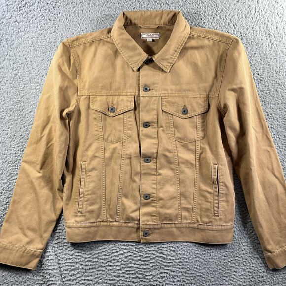 J. Crew Other - J.Crew Wallace & Barnes Duck Canvas Trucker Jacket AU671 Tan Toasted Wheat Men L